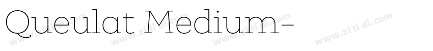 Queulat Medium字体转换